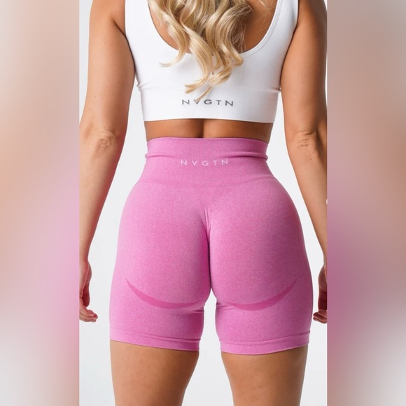 NVGTN contour seamless shorts purple pink color size medium sold out color - Picture 1 of 5